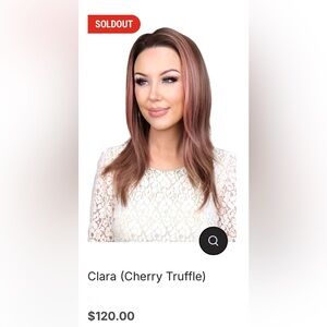 🌟NEW Chelsey Smith Crowns Clara - Cherry Truffle Synthetic Wig - Standard Size🌟
